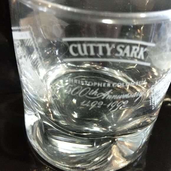 Rare Vintage 1992 Cutty Sark Columbus 500th Anniversary Rocks Glass - Picture 1 of 10